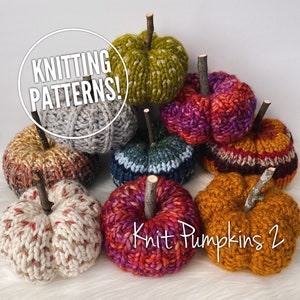 Knit Pumpkins 2, Knit Pumpkin, Knit Pumpkin Pattern, Knit Patterns, Pumpkin Pattern, Knit Pumpkins, Pumpkin, Knitting Pattern, Yarn Pumpkin