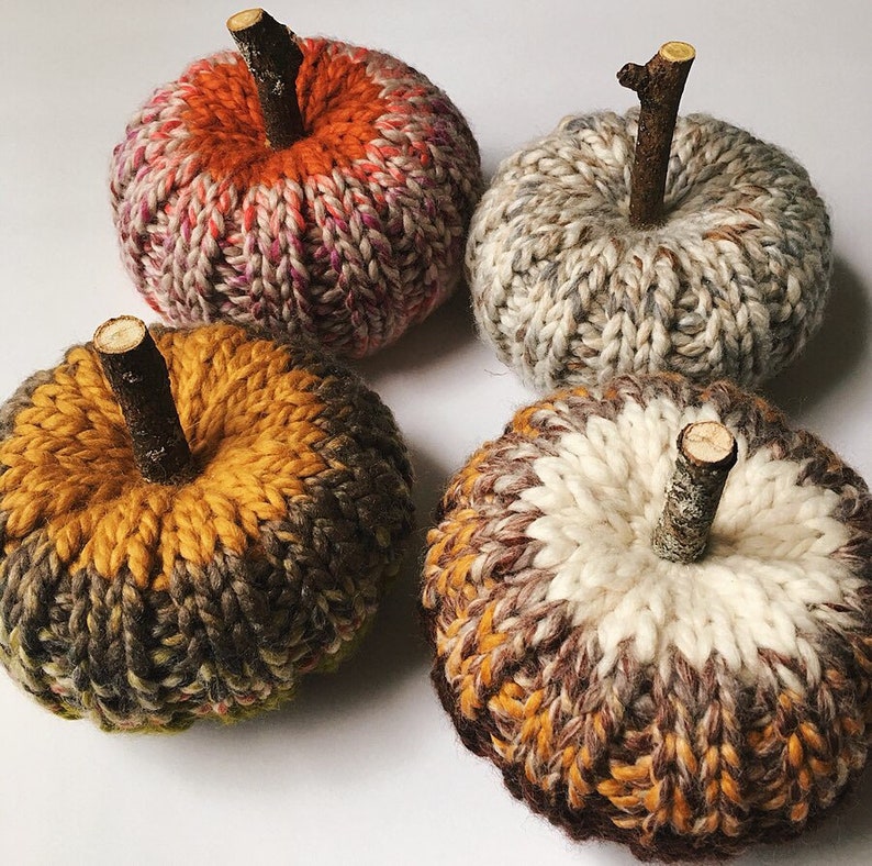 Knit Pumpkins 1, Knit Pumpkin, Knit Pumpkin Pattern, Knit Patterns, Pumpkin Pattern, Knit Pumpkins, Pumpkin, Knitting Pattern, Yarn Pumpkin image 5