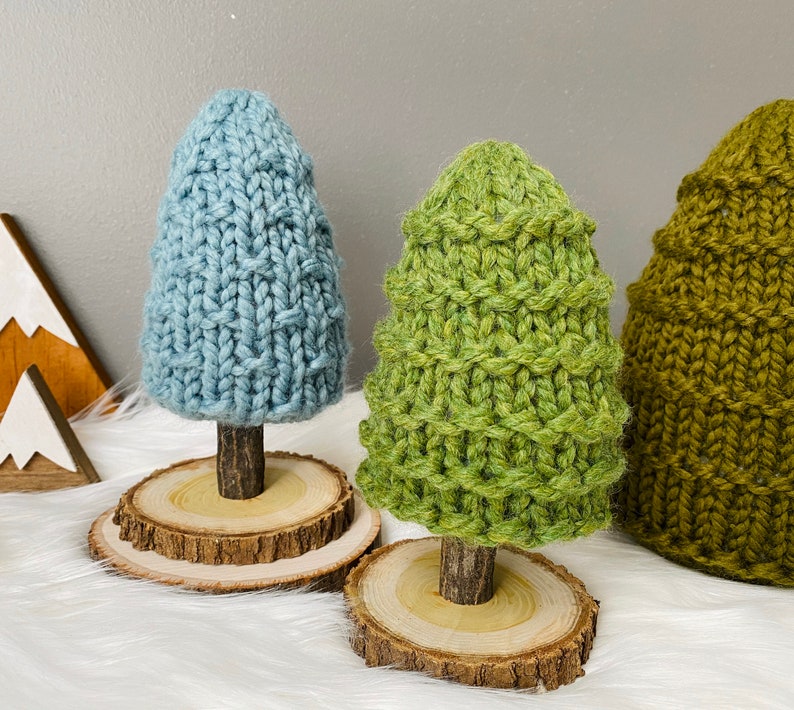 Knit Tree Pattern, Knit Tree, Knit Trees, Knit Patterns, Tree Pattern, Knit Pattern, Evergreen Tree, Christmas Pattern, Christmas Tree image 7