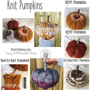 Knit Pumpkins 1, Knit Pumpkin, Knit Pumpkin Pattern, Knit Patterns, Pumpkin Pattern, Knit Pumpkins, Pumpkin, Knitting Pattern, Yarn Pumpkin image 4