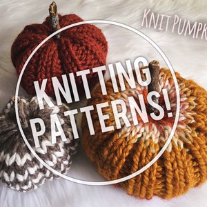 Knit Pumpkins 1, Knit Pumpkin, Knit Pumpkin Pattern, Knit Patterns, Pumpkin Pattern, Knit Pumpkins, Pumpkin, Knitting Pattern, Yarn Pumpkin image 1