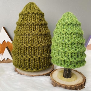Knit Tree Pattern, Knit Tree, Knit Trees, Knit Patterns, Tree Pattern, Knit Pattern, Evergreen Tree, Christmas Pattern, Christmas Tree image 5