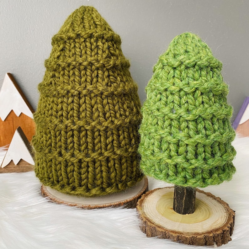 Knit Tree Pattern, Knit Tree, Knit Trees, Knit Patterns, Tree Pattern, Knit Pattern, Evergreen Tree, Christmas Pattern, Christmas Tree image 5