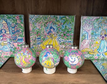 Belle Ornaments Hand Painted