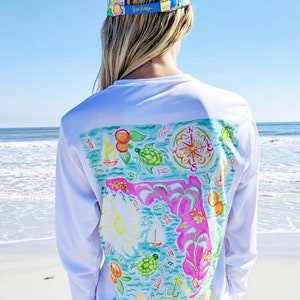Whimsical State Watercolor shirts