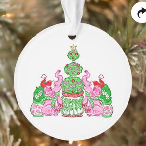 Christmas in July acrylic flat ornament