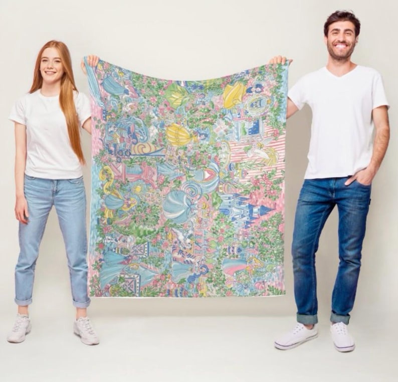 GoCoastalStudio Princesses Blanket