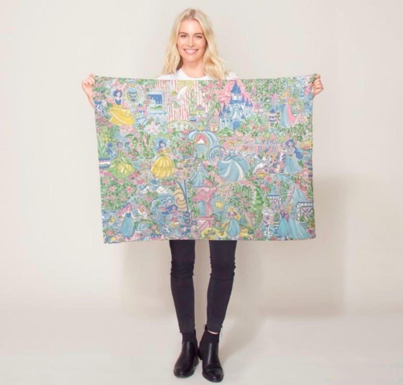 GoCoastalStudio Princesses Blanket - Thumbnail 2