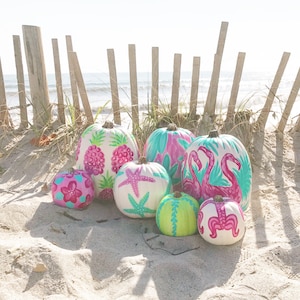 Pink Coastal Pumpkins