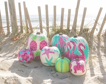 Pink Coastal Pumpkins