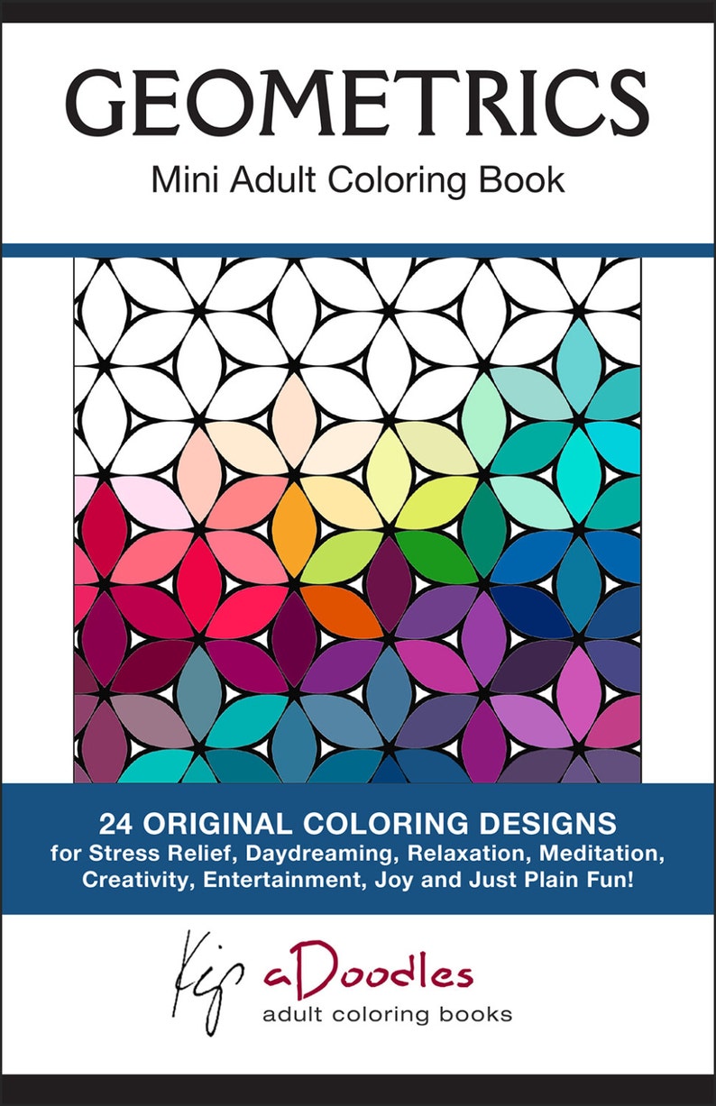 Coloring Book for Adults - PDF INSTANT DOWNLOAD - Coloring Book - 24 Original Coloring Pages