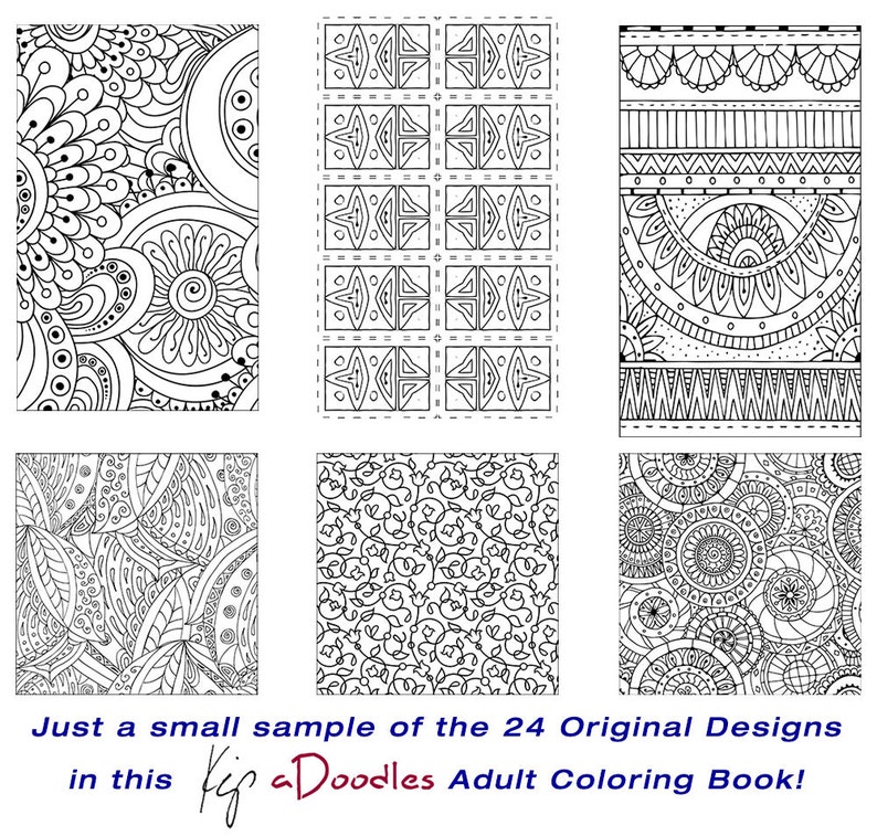 Coloring Books for Grown Ups PDF INSTANT DOWNLOAD Coloring | Etsy