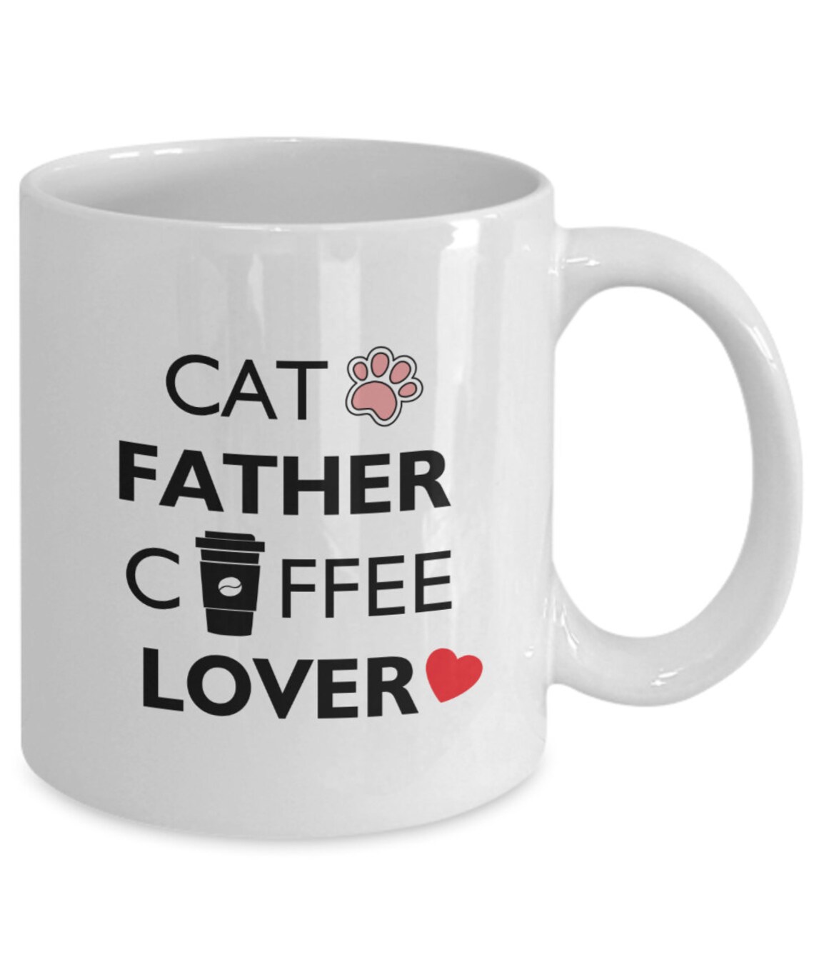 Unique Cat Father Coffee Lover Gift for Father Dad Etsy