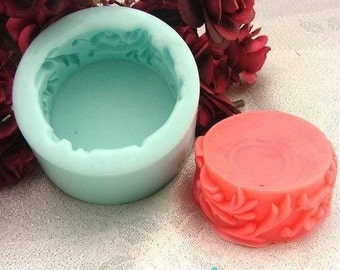 R0151 Carved column Willow Soap Mold Flexible Silicone Cake Mold Handmade Cake Mould Polymer Clay Resin R0151 Crafts Baking Tools Bath Bomb