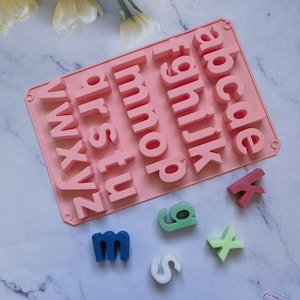 Lowercase Letter Alphabet Cake Mold Flexible Silicone Soap Mold For  Chocolate Cookie Bakeware Pudding Jelly Baking Tools
