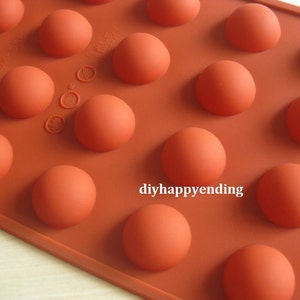 Hemisphere Round Half Ball Cake Mold Flexible Silicone Soap Mold For  Chocolate Cookie Bakeware Pudding Jelly Baking Tools