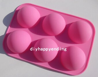 Small Half Ball DIY Cake Mold Flexible Silicone Soap Mold  Sphere mold hot Chocolate Bombs Cookie Bakeware Pudding Jelly Baking Tool