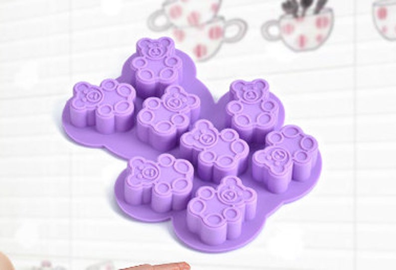 Bear Silicone Ice Tray Ice Mold Silicone Mold For Ice Soap Ice Cube image 3