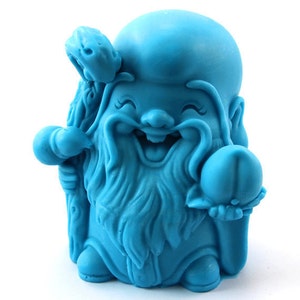 3D Longevity God Buddha Soap Mold Flexible Silicone Cake Mold  Cake Mould Polymer Clay Resin Crafts Baking Tools Bath Bomb R1096