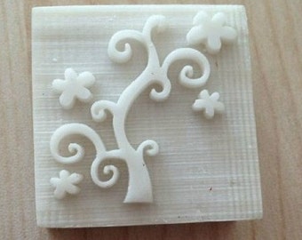 Flower Tree Resin Stamp Soap Stamps Resin Seal Stamp Cookies Stamp Candy Stamp