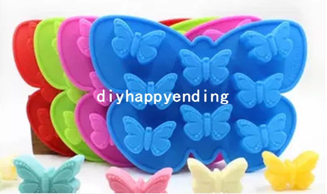 Handmade Small Butterfly Silicone Mould, Wax Melt Resin Ice Baking Mold 