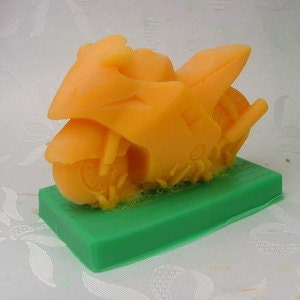 Motorcycle Soap Mold Flexible Silicone Soap Mold Fimo Resin Tools polymer clay mold Resin Mold H0174