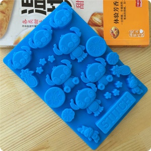Stitch Cake Mold Flexible Silicone Soap Mold For  Chocolate Cookie Bakeware Pudding Jelly Baking Tools