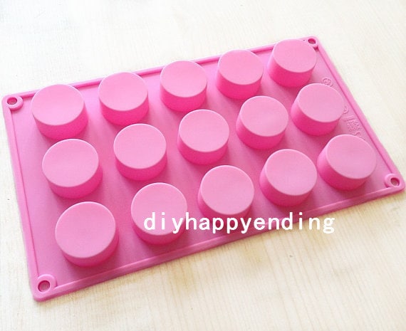Runde Kuchenform Flexible Silikon-Seifenform für Schokoladen-Plätzchen Backformen Pudding-Gelee-Backen-Werkzeuge