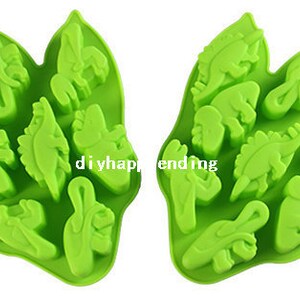 Dinosaur  Cake Mold Flexible Silicone Soap Mold For  Chocolate Cookie Bakeware Pudding Jelly Baking Tools