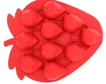 10-Strawberry Grape Ice Tray Ice Mold Silicone Mold For Ice Soap  ice cube