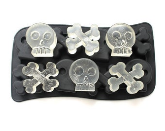 Skull Bone Ice Tray Ice Mold Silicone Mold For Ice Soap DIY