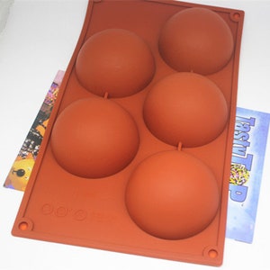 5-Runde Kugel-Kuchenform Flexible Silikonform heiße Schokoladenbomben Für Keks-Backformen Epoxyform Puddinggelee Backwerkzeuge