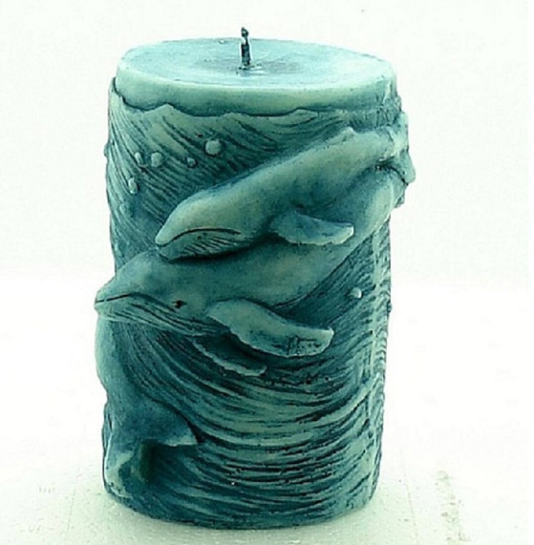 LZ0049 Dolphin Cylinder Candle Mold Soap Mold Flexible LZ0049 Dolphin Cylinder Candle Mold Soap Mold Flexible