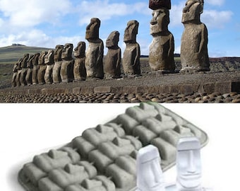 Easter Island Statues  Ice Tray Ice Mold Silicone Mold For Ice Soap DIY