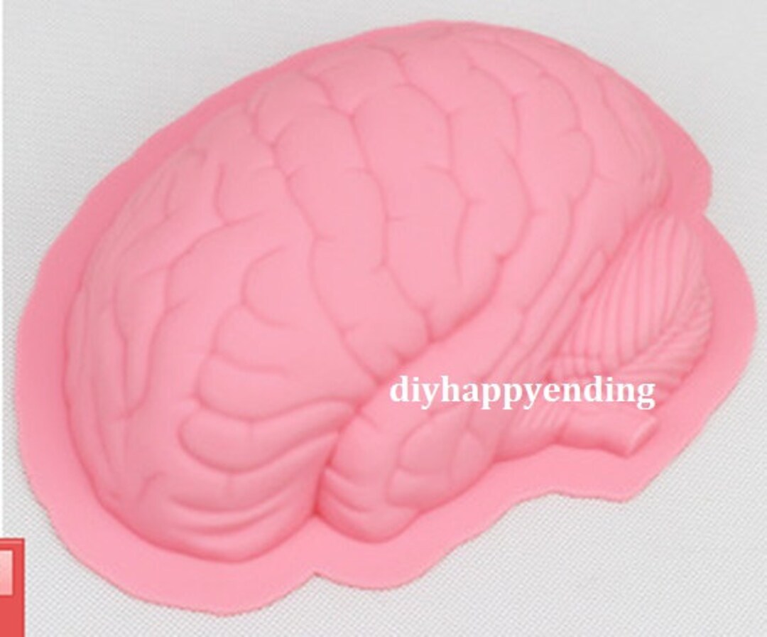 Brain Cake Mold Soap Mold Flexible Silicone for Handmade Biscuit
