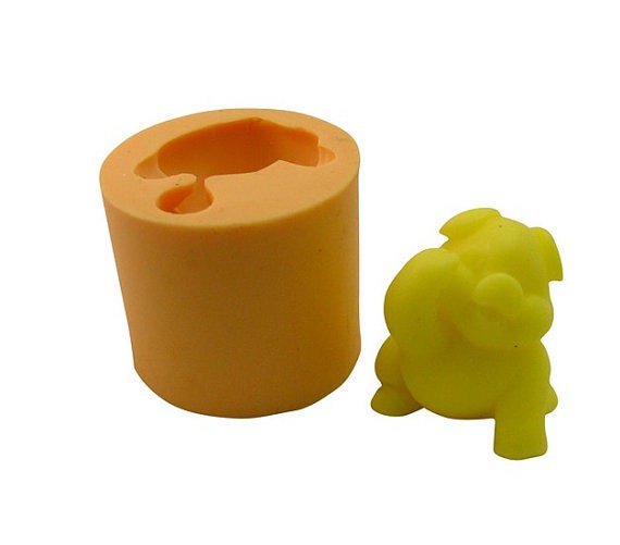 Silikonform Für 3 Schweine-Seifen Oder Badebomben – Form M59