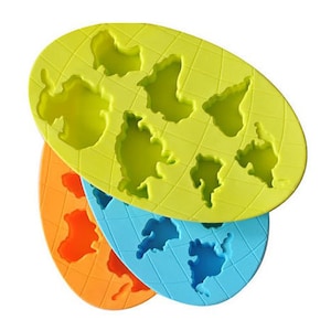 Seven Continents Ice Tray Ice Mold Silicone Mold For Ice Soap  ice cube