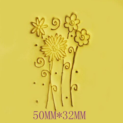 Flower Resin Stamp Soap Stamps Resin Seal Stamp Cookies Stamp Candy S…
