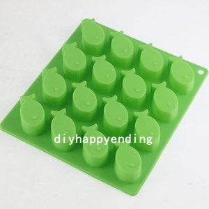 Q Fisch Kuchenform Flexible Silikon Seifenform für Schokolade Cookie Backformen Pudding Gelee Backenwerkzeuge