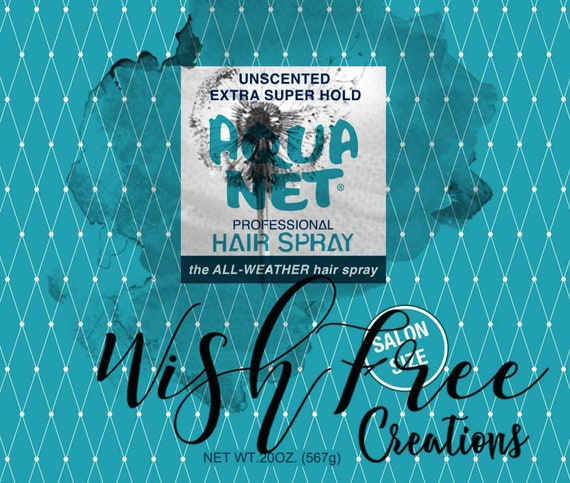 Aqua Net Hairspray Teal oz Label Etsy
