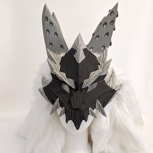 Monster Hunter World: Iceborne Male Stygian Zinogre Mask Cosplay Pattern
