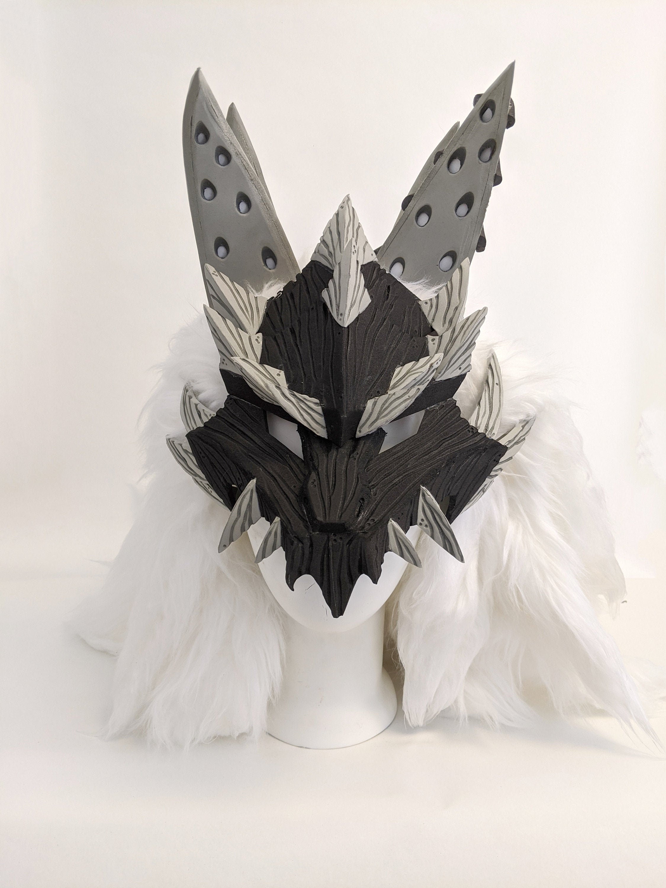 Monster Hunter World: Iceborne Male Stygian Zinogre Mask Cosplay Pattern