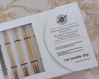 Interchangeable Circular Knitting Needles, Set of Ten