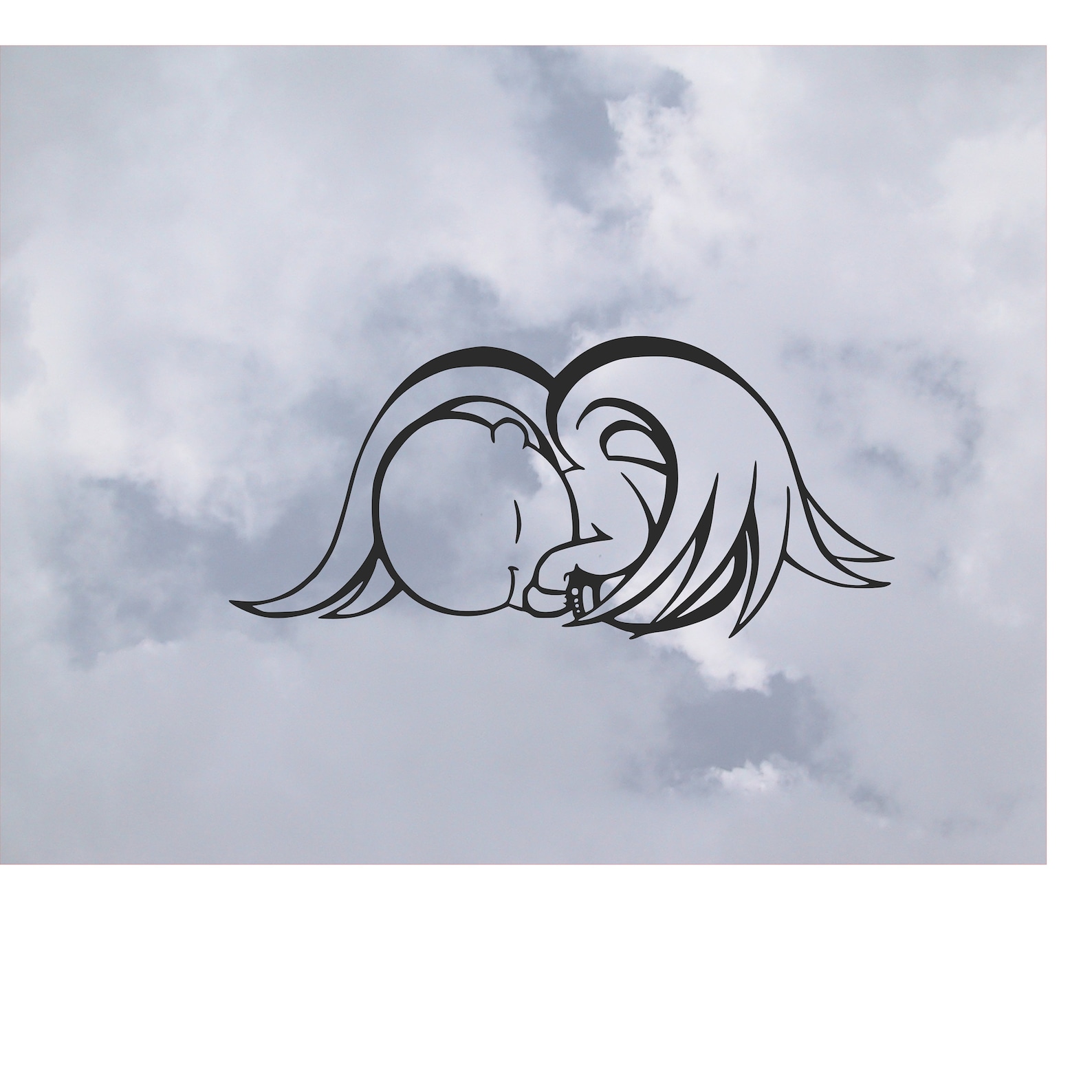 Baby Wrapped in Angel Wings Baby Love Baby Miscarriage Baby  Etsy
