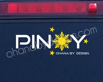 pinoy decal, pinay decal, filipino decal, filipina decal, filipino flag, filipino pride, philippines, filipino sunburst, filipina pride