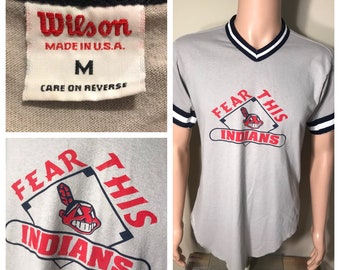 1980s cleveland indians jersey