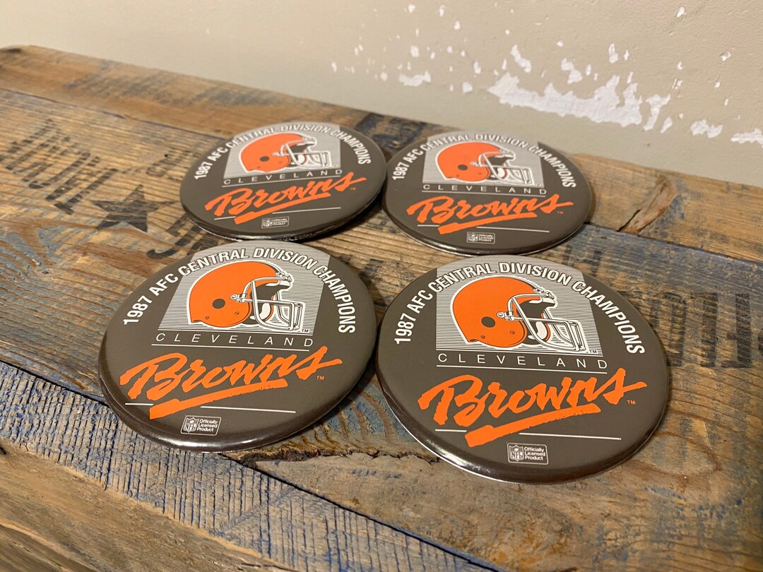 Lot of 4 Cleveland Browns Pins // Large Hat Pins Buttons // Etsy