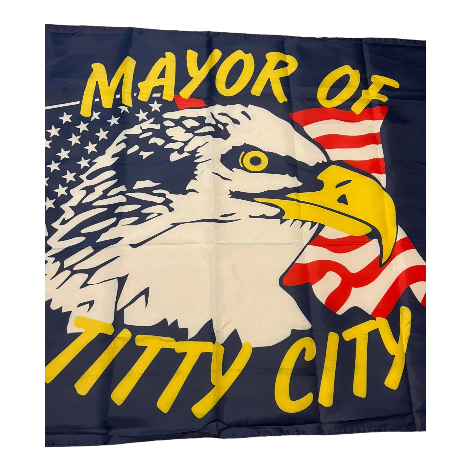 Mayor Of Titty City Flagge – Lustige Partyflagge 90x150 Cm Für Drinnen & Draußen