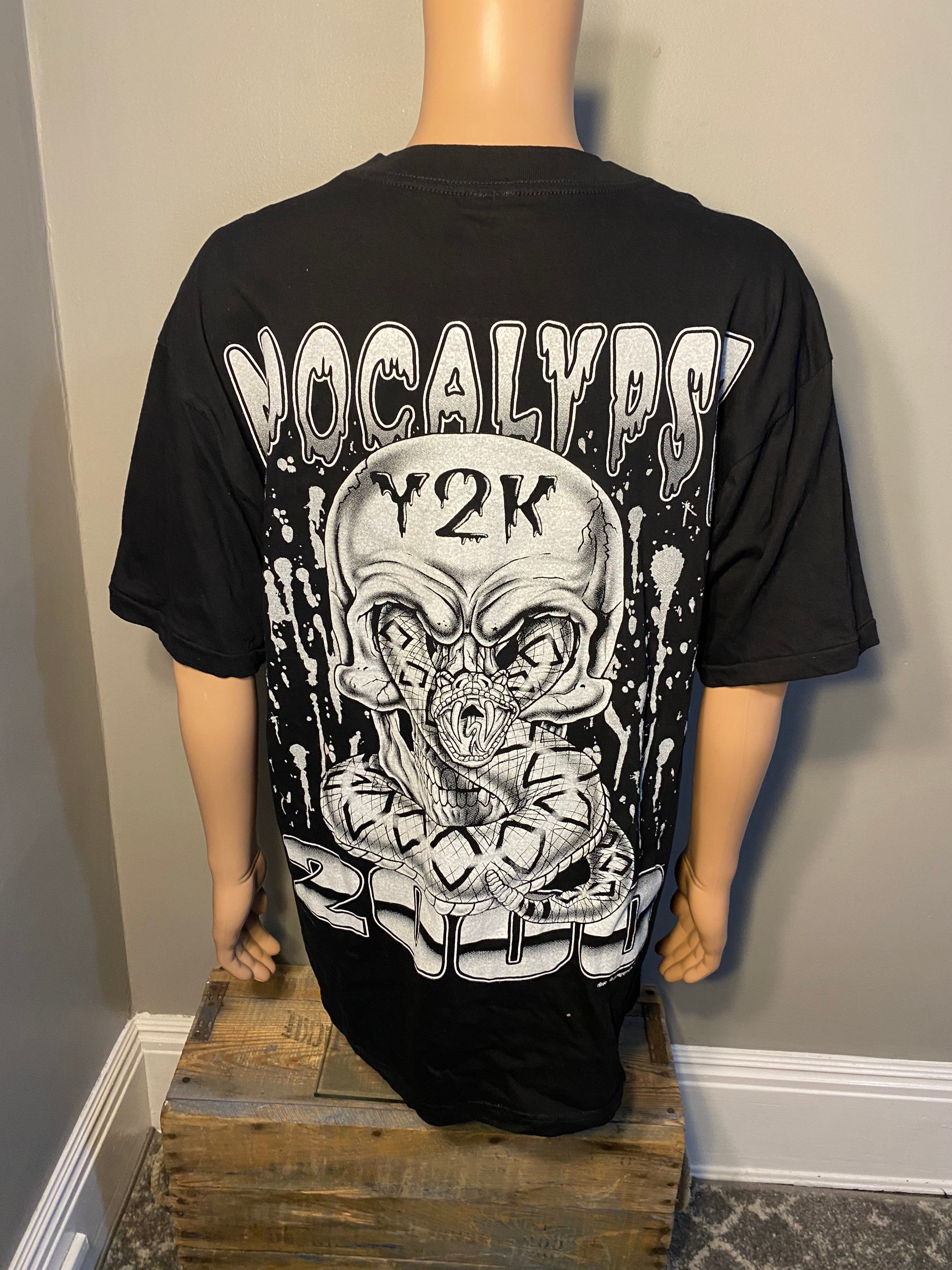 Vintage Y2K Apocalypse 2000 T-shirt // Adult Size XXL // Skull Snake Shirt // Year 2000 // New Old Stock NOS Deadstock // 2XL Big Graphic - Etsy Vintage Y2K Apocalypse 2000 T-shirt // Adult Size XXL // Skull Snake Shirt // Year 2000 // New Old Stock NOS Deadstock // 2XL Big Graphic - Etsy