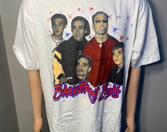 Backstreet Boys Vintage 90s Vintage T Shirt Black Cotton S-5XL Backstreet Boys Vintage 90s Vintage T Shirt Black Cotton S-5XL